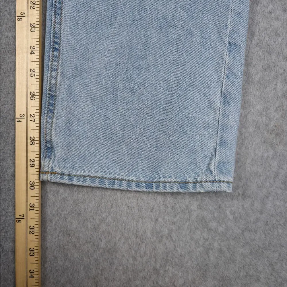 Old Navy Girls 16 Plus Light Wash Loose Jeans 32x30 Adjustable Waist
